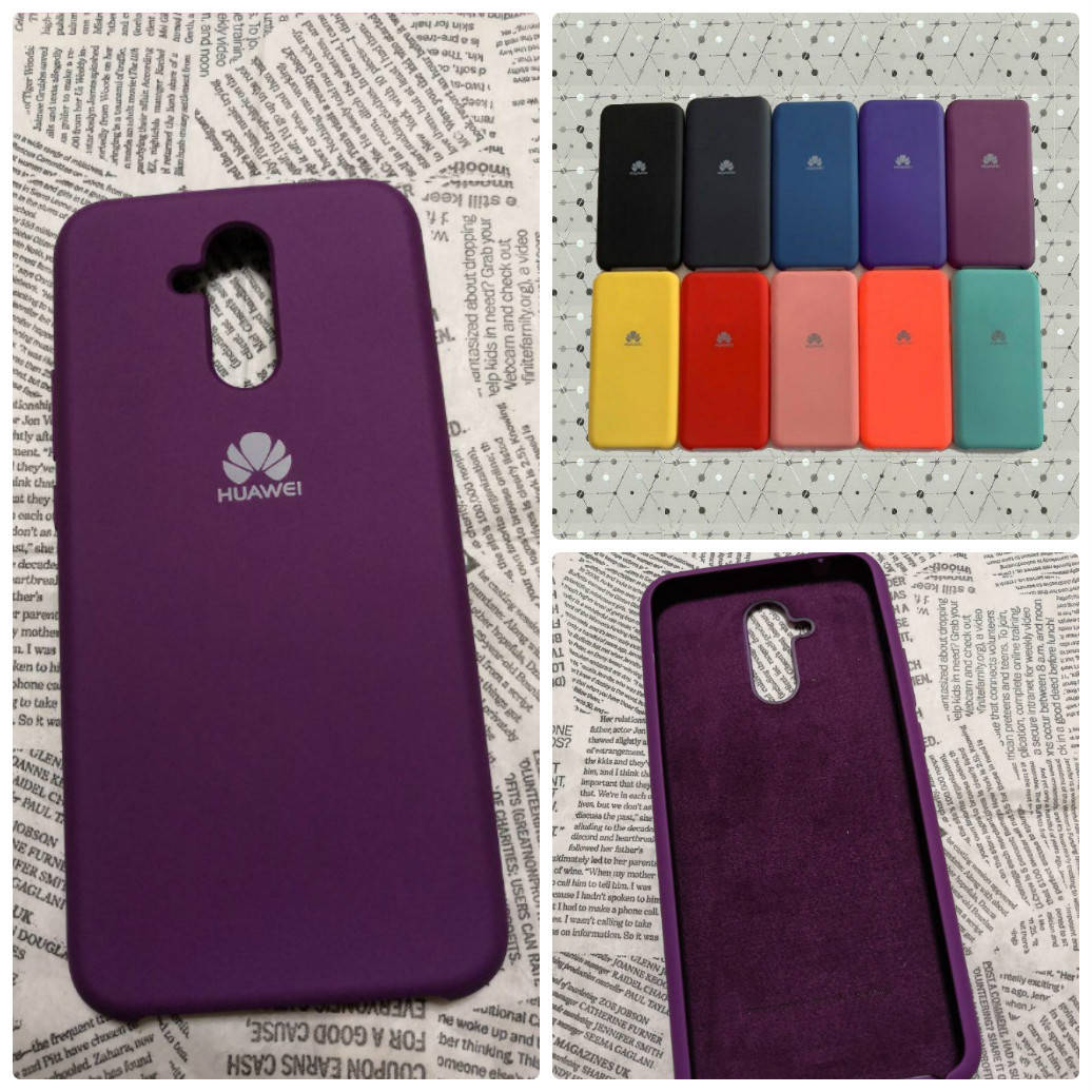 

Брендовый чехол накладка Silicone Cover для Huawei (Хуавей) Mate 20 Lite, Разные цвета