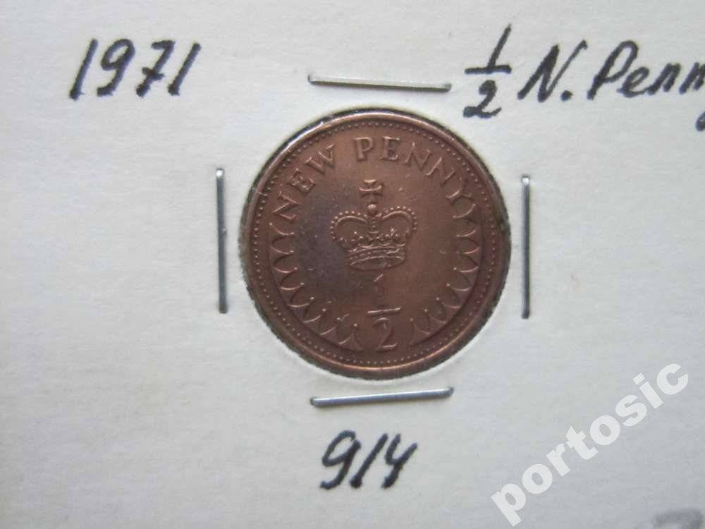 

1/2 пенни Великобритания 1971