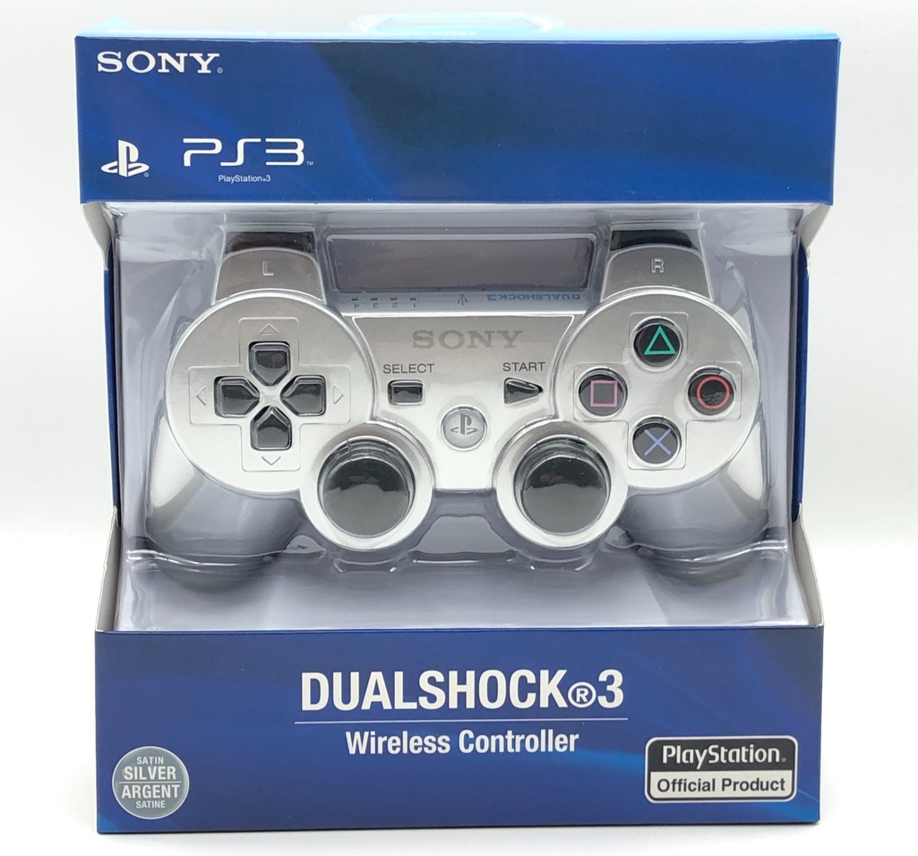 

Джойстик беспроводной PS3 DualShock 3 геймпад, Серебристый