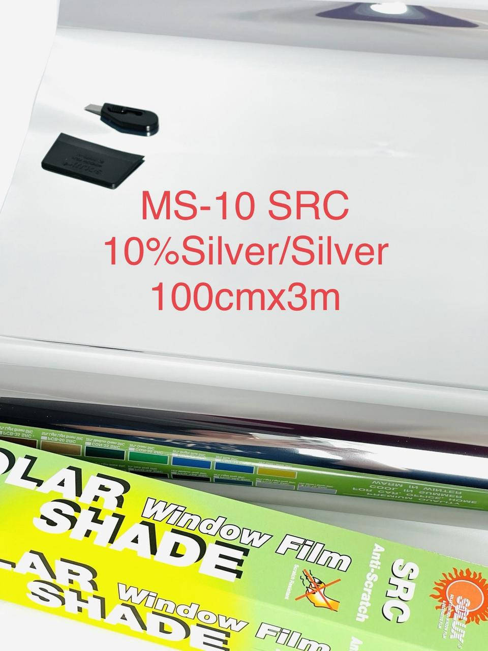 

Тонировочная плёнка 100cmx 3m зеркальная Solux SRC 10%Silver/Silver