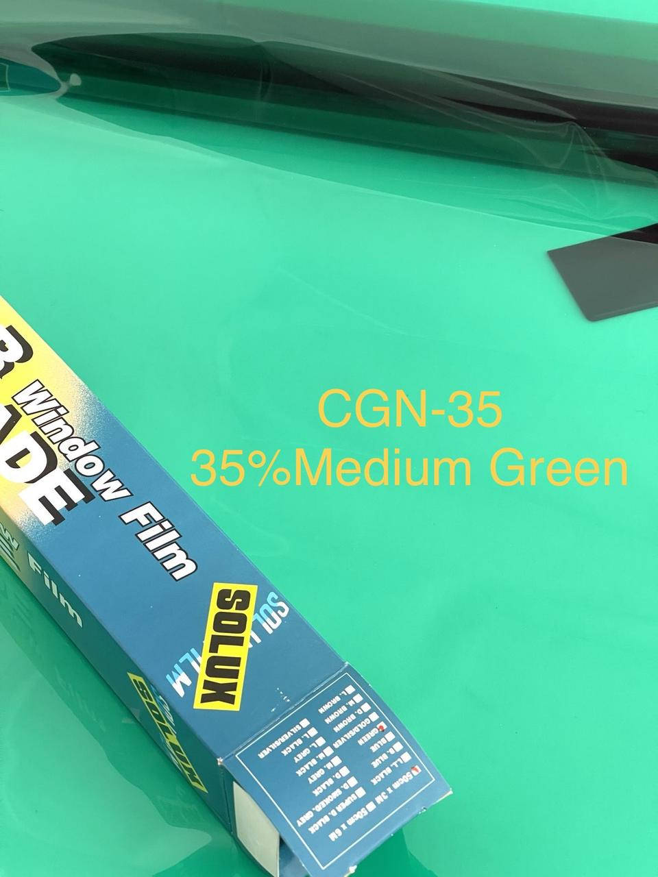 

35%Medium Green Тонировочная плёнка Solux : 50смх3м, Зелёный