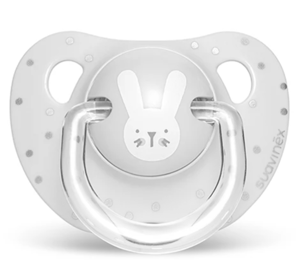 

Пустушка анатомічна, 0-6 місяців, "Hygge:Затишні історії"/сірий зайчик