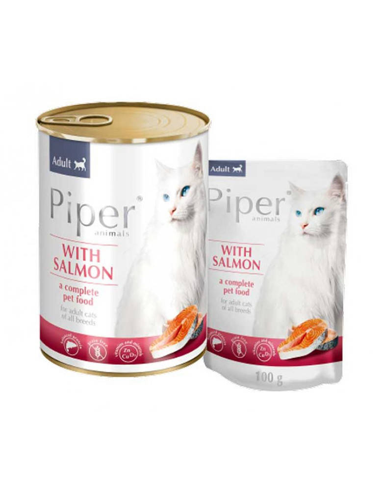 

Piper cat Adult Salmon для взрослых кошек с лососем 400 г