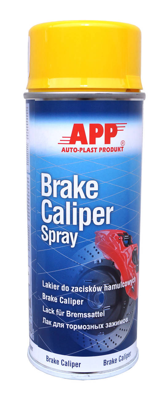 

Желтая краска для автомобильных суппортов APP Brake Caliper Spray 400 мл Art 210151, Желтый