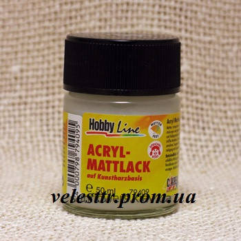 

Лак на основе синтетических смол МАТОВЫЙ Hobby Line 50 мл