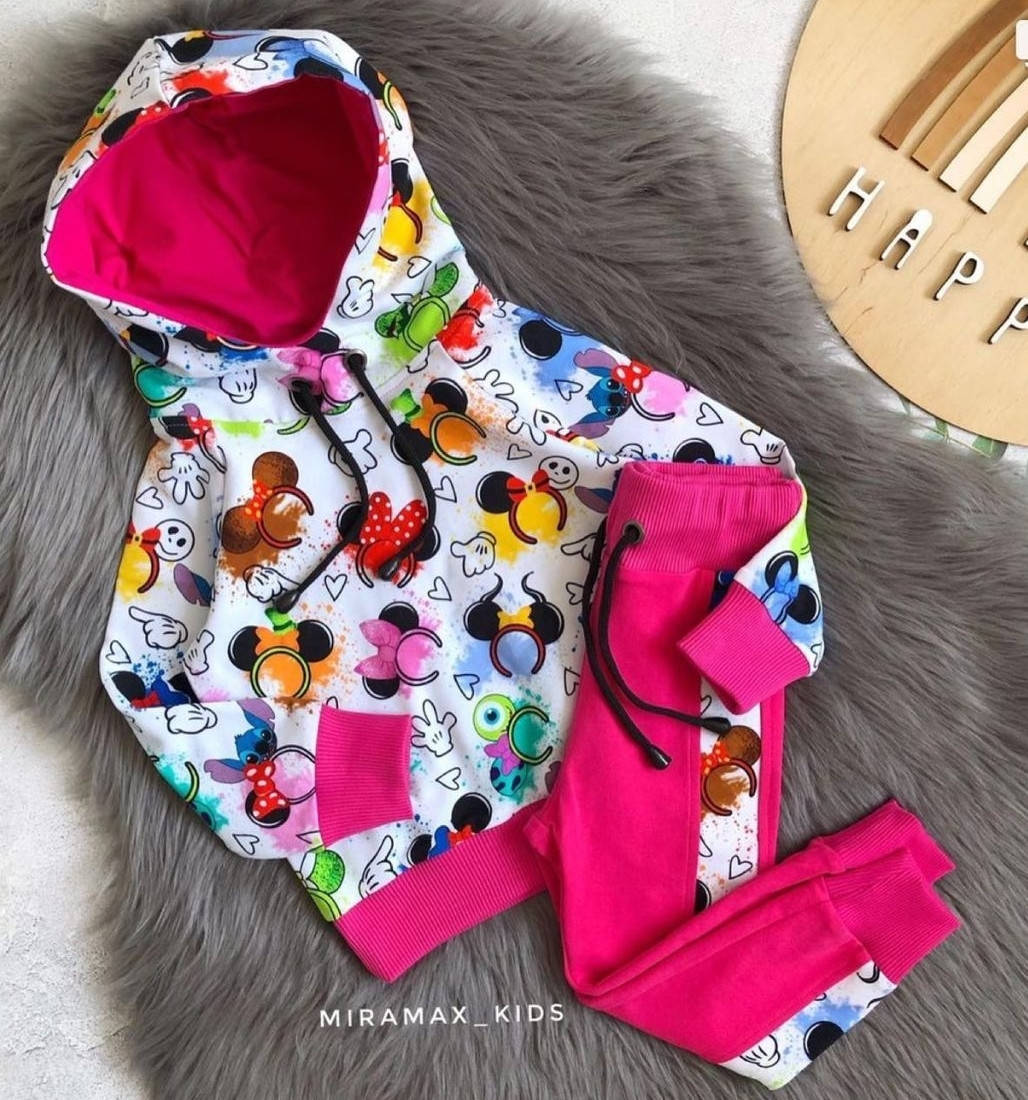 

Футер двунитка "Обруч Микки", диджитал