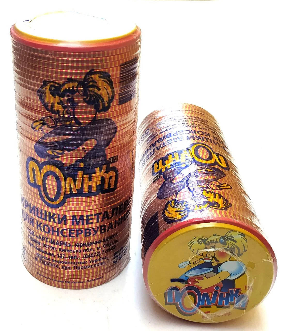 

Кришки металеві Полінка