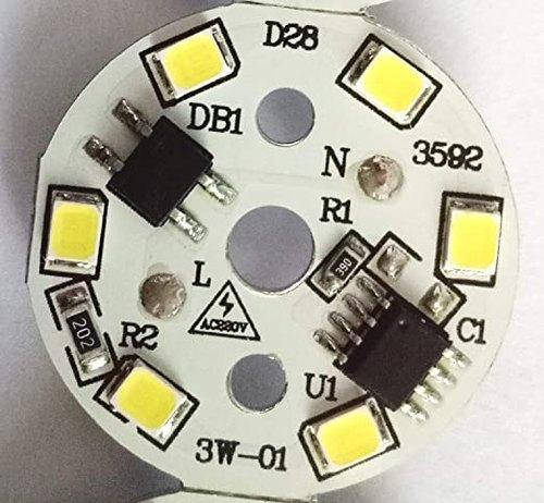 

Светодиодный модуль LED 3Ватт AC220 плата для ремонта ламп 28 mm