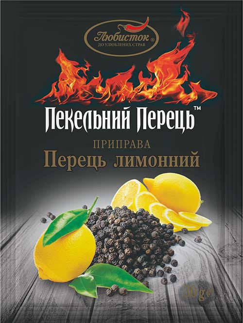 

"ПЕКЕЛЬНИЙ ПЕРЕЦЬ" Перець лимонний "Любисток" 30г (1*5/50)
