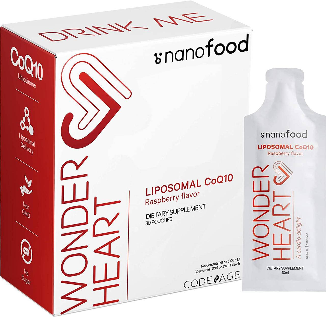 

CodeAge Liposomal Wonder Heart Liquid CoQ10 / Липосомальный Коэнзим Ку10 30 саше