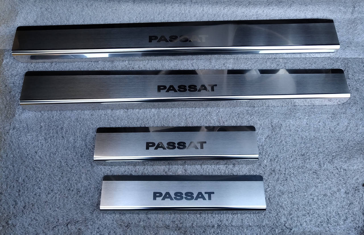 

Накладки на пороги Volkswagen Passat B7 USA (NMS) 2012- 4шт. Premium американец