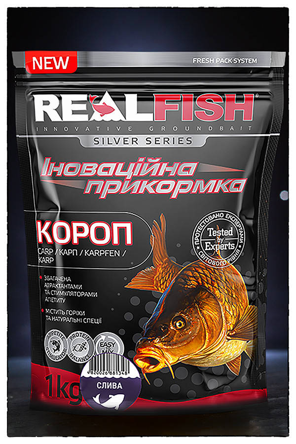 

Прикормка Real Fish Карп Слива