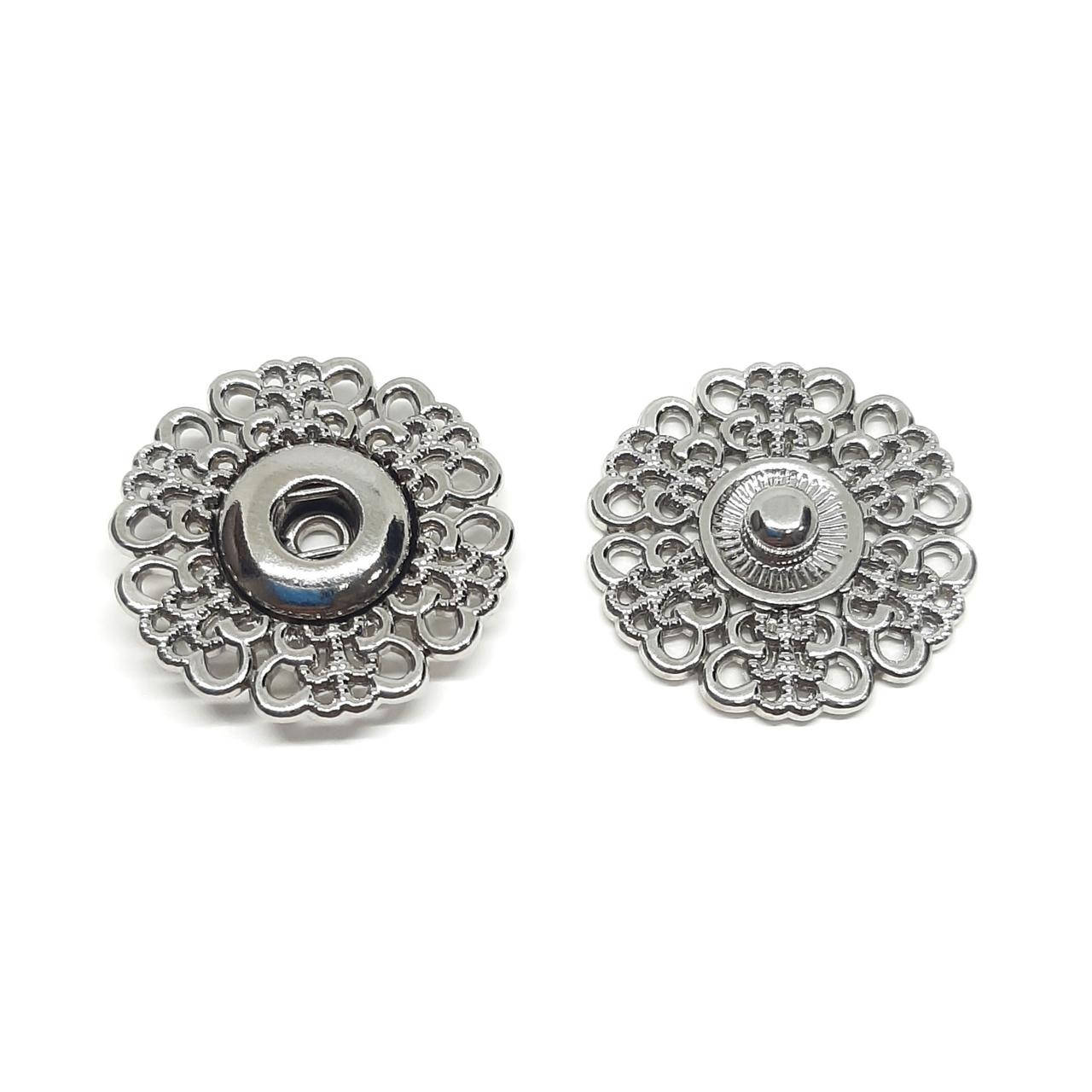 

Кнопка пришивная HJ (21) 0001 (126A) цвет никель