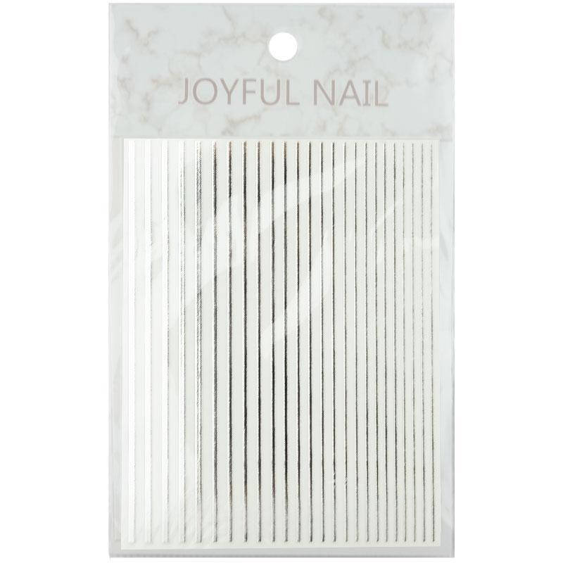 

Гибкие ленты для ногтей JOYFUL NAIL, Silver, Серебристый