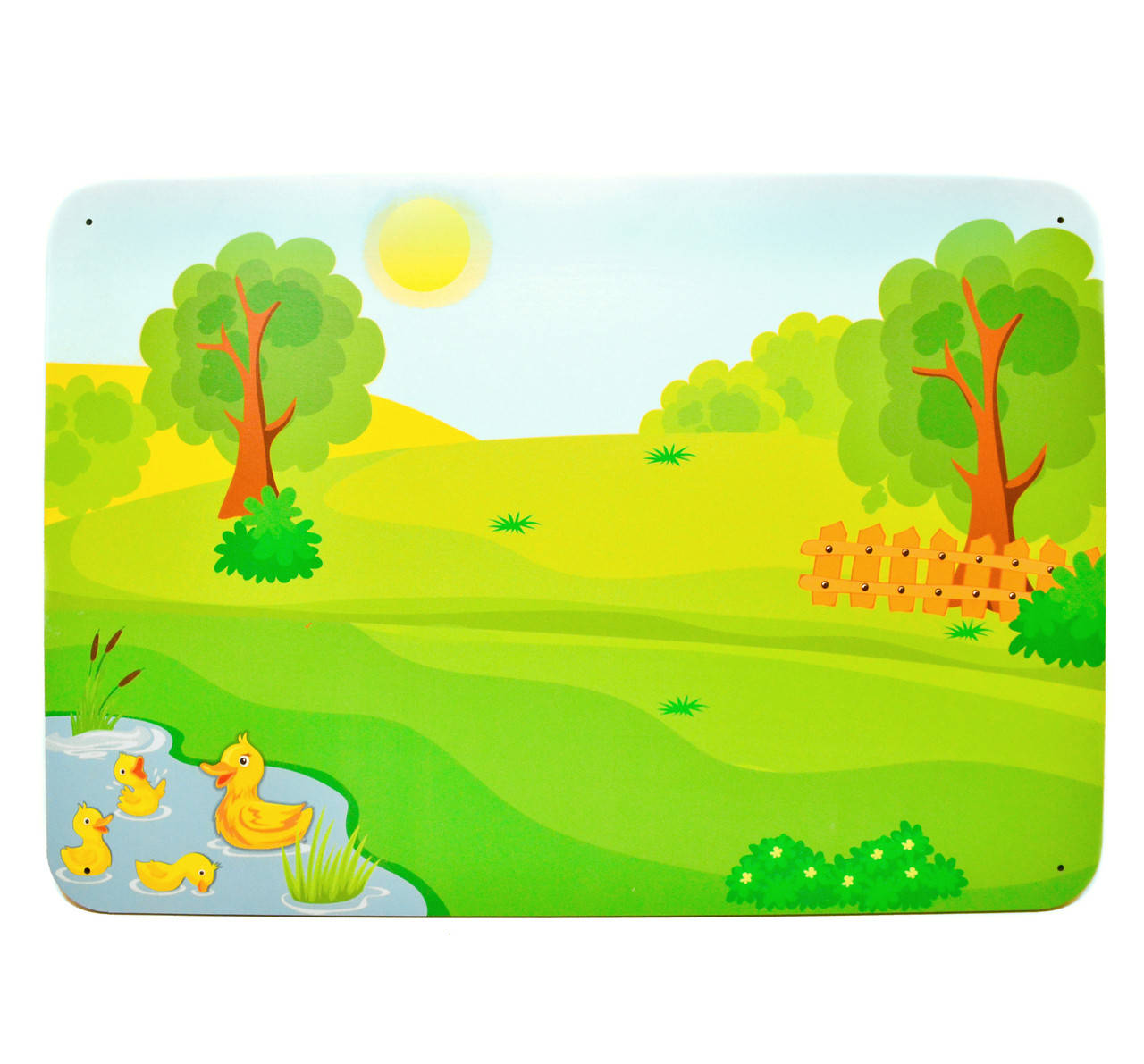 

Цветная Основа для Бизиборда 50х35 см "Лужайка" (толщина фанеры 0,8 см) Фанера 8 мм + Односторонняя Печать, Разные цвета