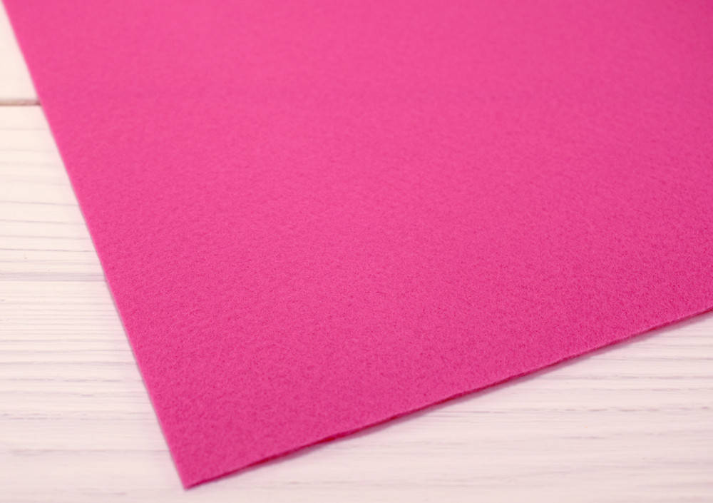 

Корейский жесткий фетр 1,2 мм (20х30 см) - №12 Розовый