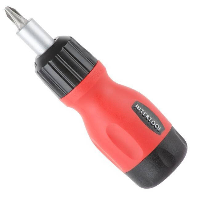 

Отвертка реверсивная с комплектом насадок INTERTOOL VT-1009