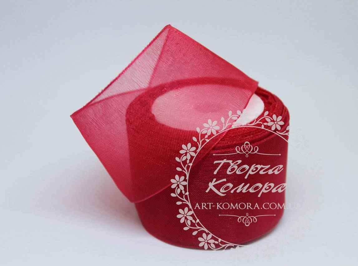 

Органза красная, 4 см