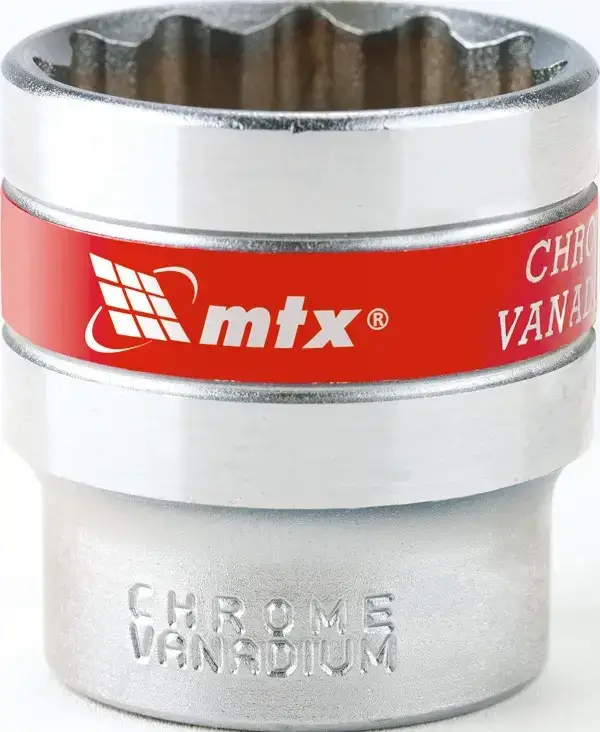 

Головка торцева, 30 мм, 12-гранна, CrV, хромована// MTX MASTER
