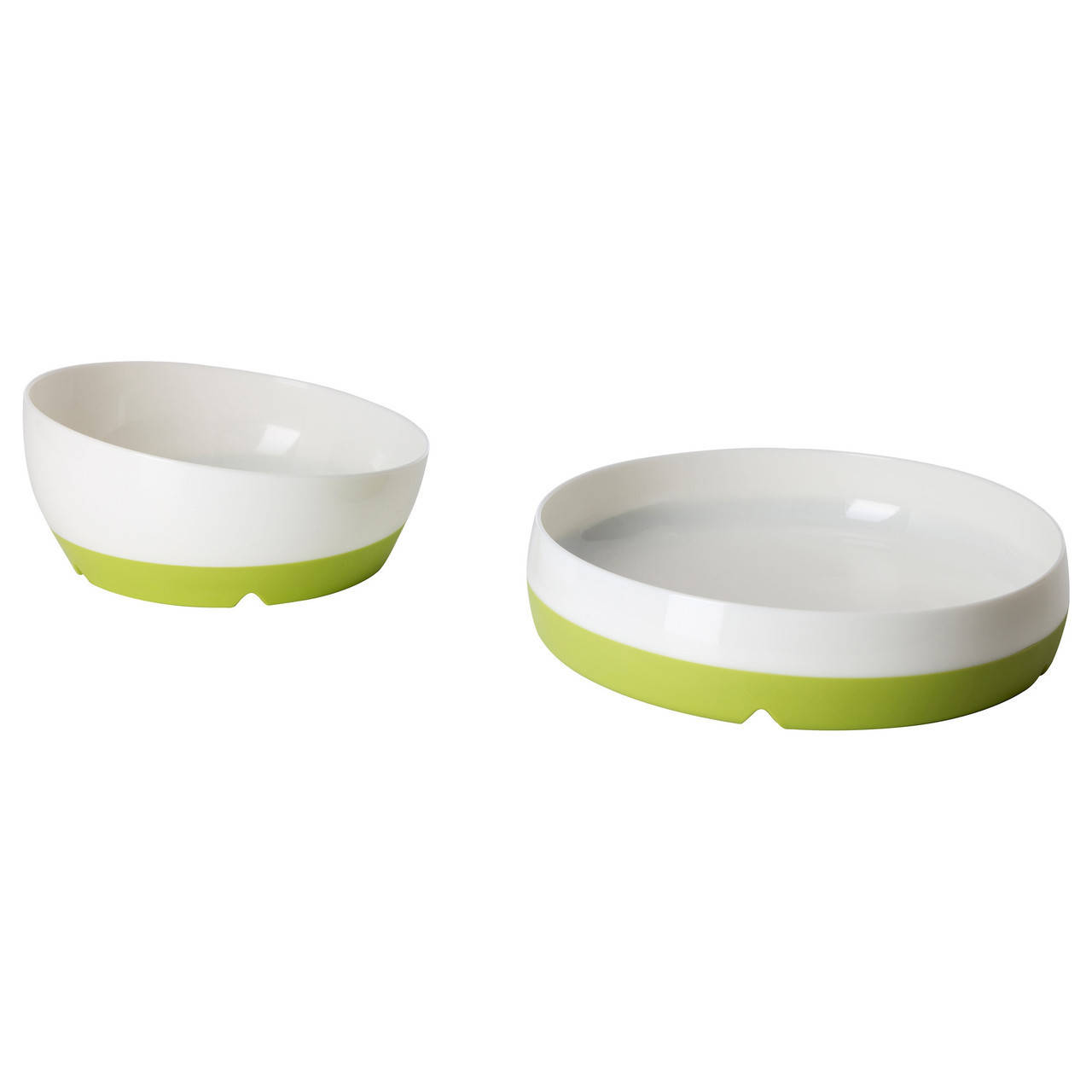 

Тарелка и миска детские IKEA SMAGLI 2 шт 302.083.48, Белый