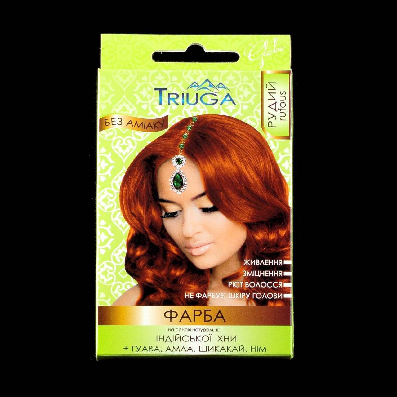 

Натуральная краска для волос на основе хны - цвет Рыжий. Без аммиака! 25 г