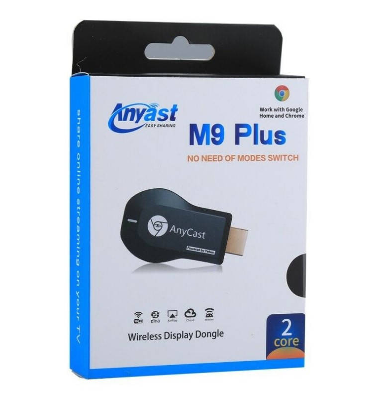 

AnyCast M9 Plus TV (Google) ORIGINAL беспроводное Wi-Fi на Hdmi Dongle MIRASCREEN MIRACAST, для iPhone AirPlay