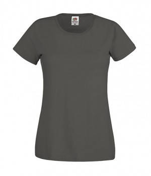 

Женская футболка легкая Fruit of the Loom Original T S, 36 Черный