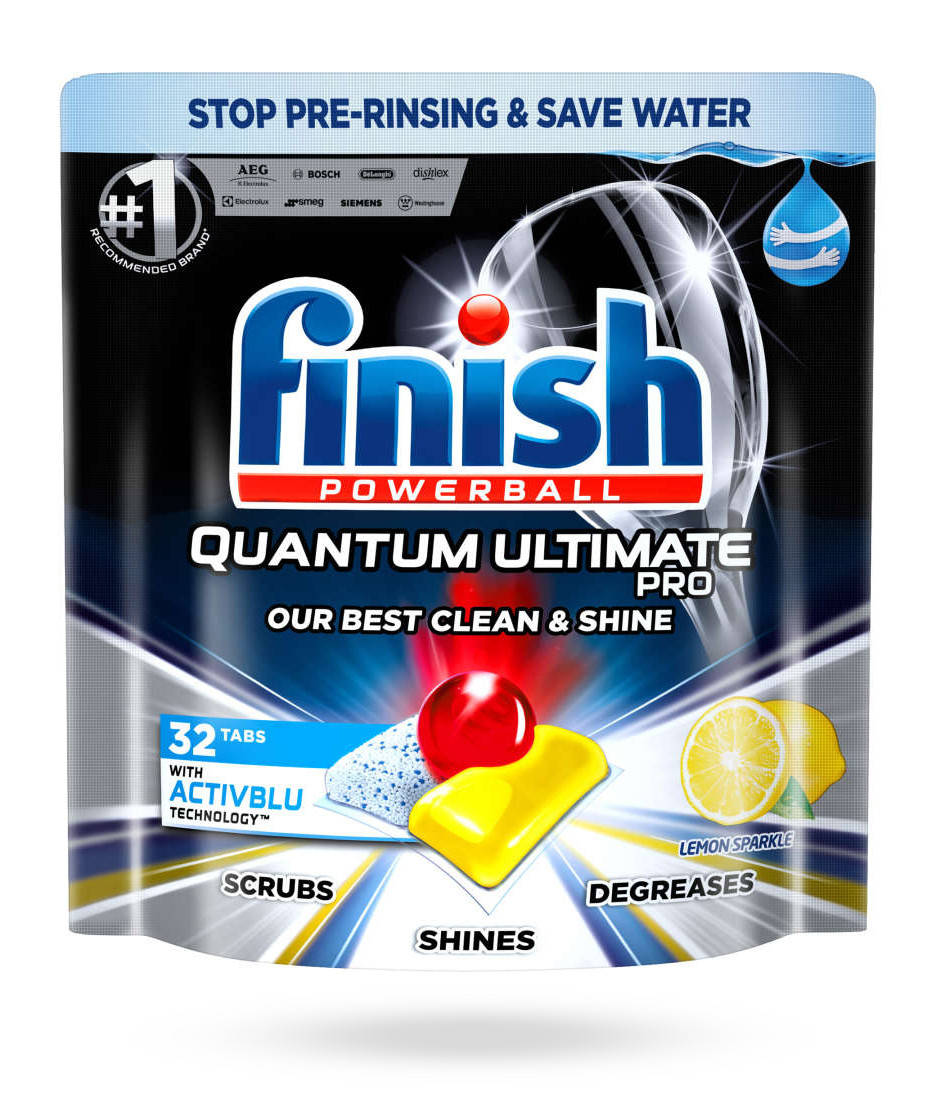 

Таблетки для посудомоечных машин Finish Quantum Ultimate Lemon 32 шт