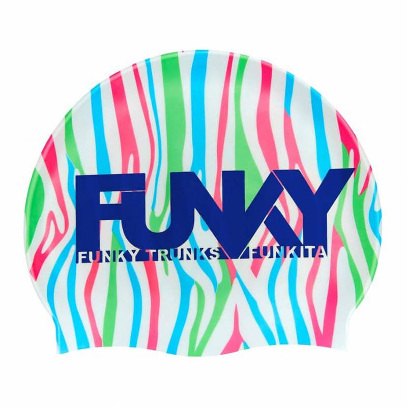 

Распродажа! Шапочка силиконовая для плавания Funky Raw Hide