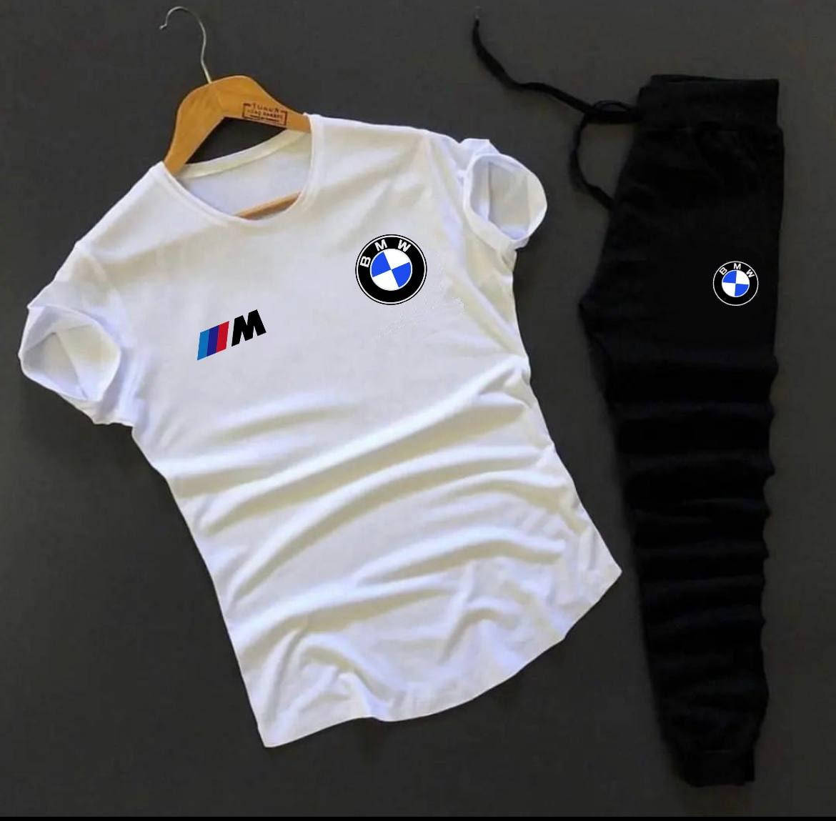 

Спортивный костюм мужской BMW комплект | Футболка + Штаны БМВ ЛЮКС качества, Белый