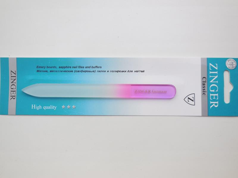 

Пилочка для ногтей стеклянная Zinger средняя