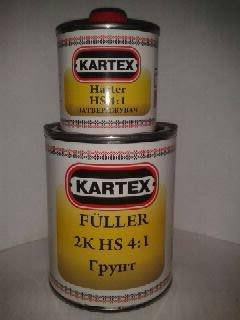 

Грунт акриловый 2К серый Kartex 4:1 к-кт 0,8л+0,2л