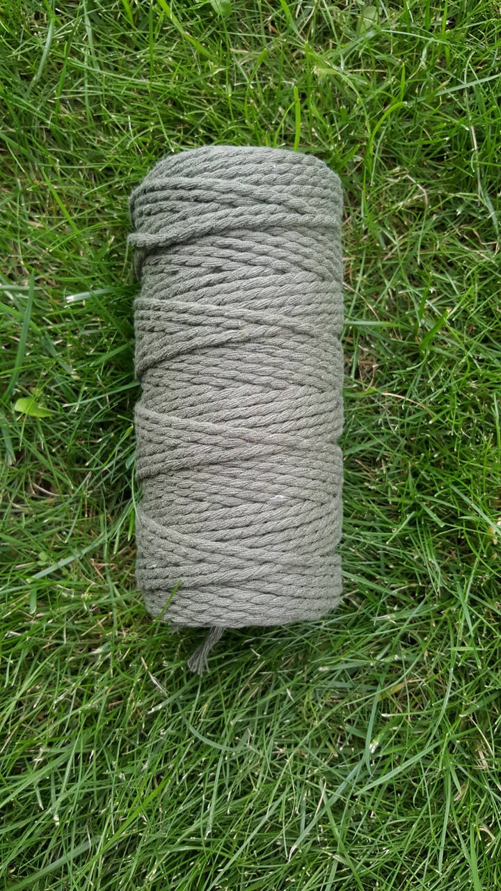 

Шнур хлопковый крученный Макраме 4мм №25 Хаки