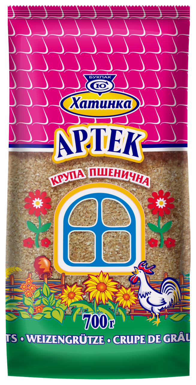 

Крупа пшеничная "Артек" из твердой пшеницы, ТМ Хатинка, 0,7кг