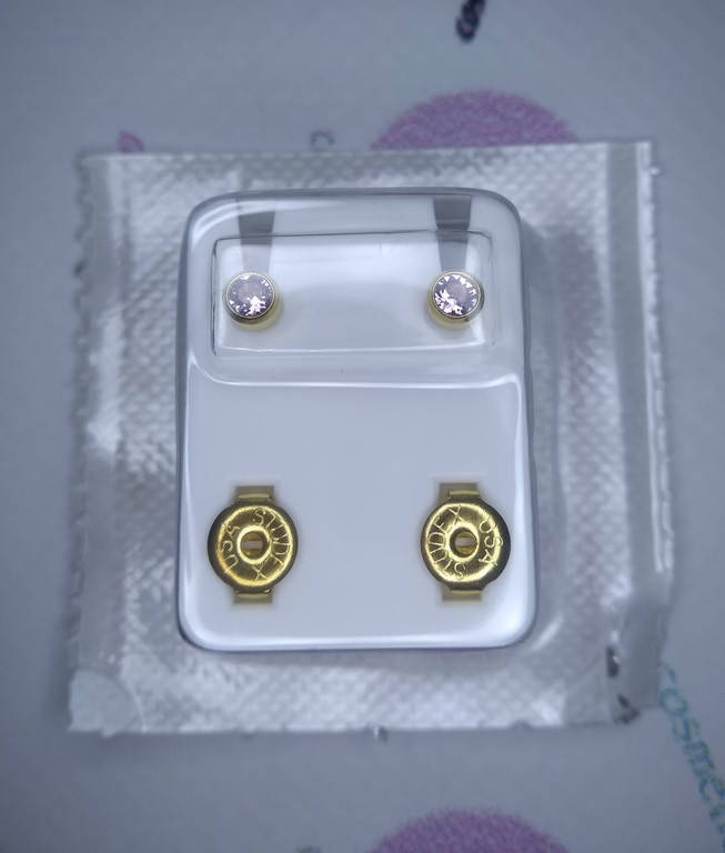 

Серьги M, завальцованные золотой, камень александрит, R206Y Studex