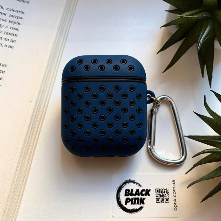 

Чехол для наушников Apple AirPods Nike Sport Band, Blue-Black, Синий