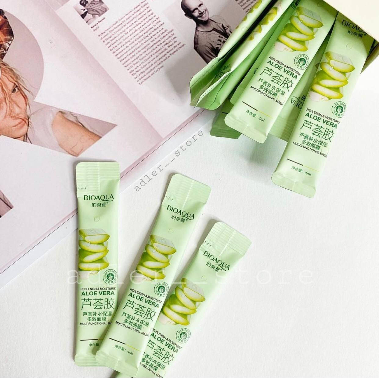 

Ночная маска для лица Bioaqua Aloe Vera с экстрактом алоэ 4 ml