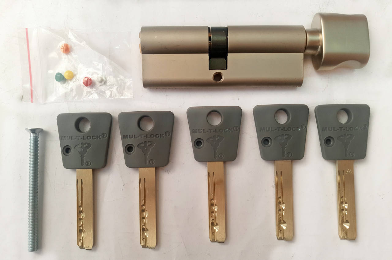 

MUL-T-LOCK 7Х7 66мм 31х35Т ключ/тумблер никель (Израиль)
