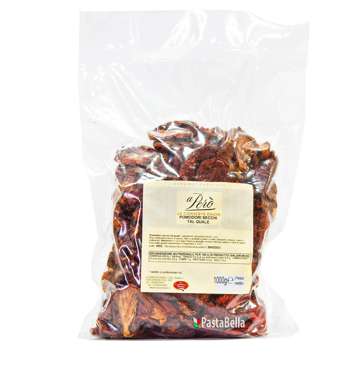 

Итальянские вяленые томаты сухие - "Pomodori secchi Tal Quale" 1000g aPerò