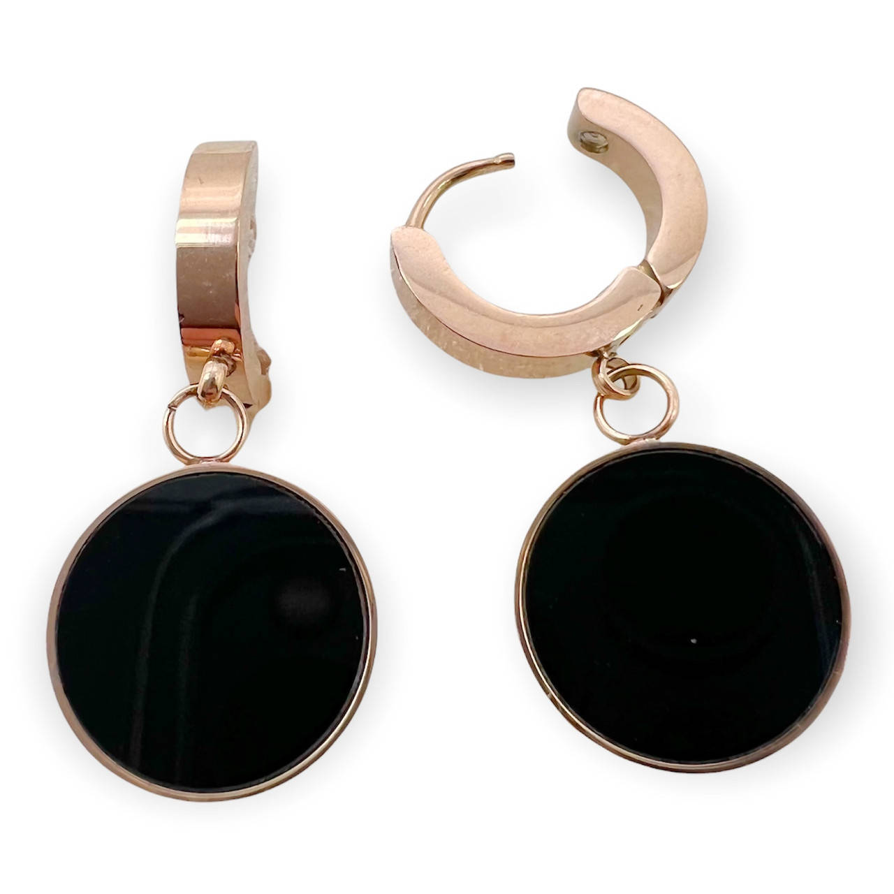 

Красивые серьги монетки. Stainless steel, rose gold