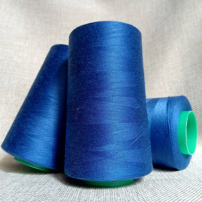 

Нитки швейные Ninatex, 40/2, 5000 ярдов, синий. 255