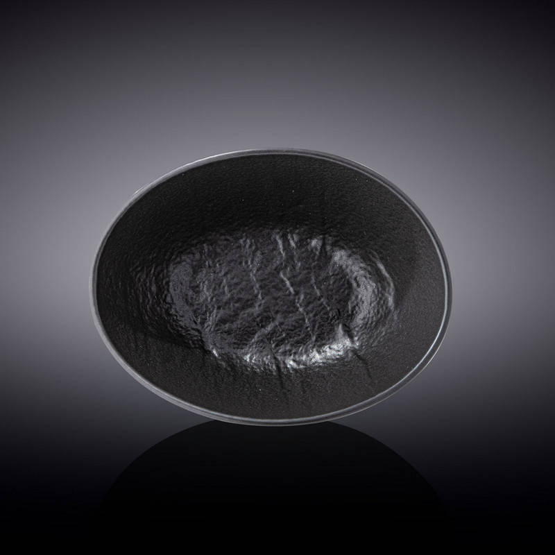 

Тарелка - блюдо глубокое овальное Wilmax Slatestone Black 19х15х6 см (WL-661119/A), Черный
