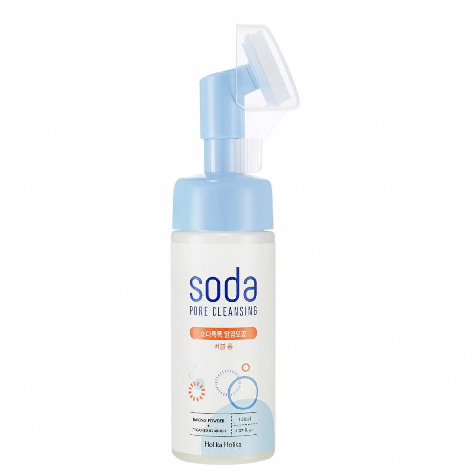 

Очищающая пенка с содой Holika Holika Soda Pore Deep Cleansing Foam (с щёткой) 150 мл