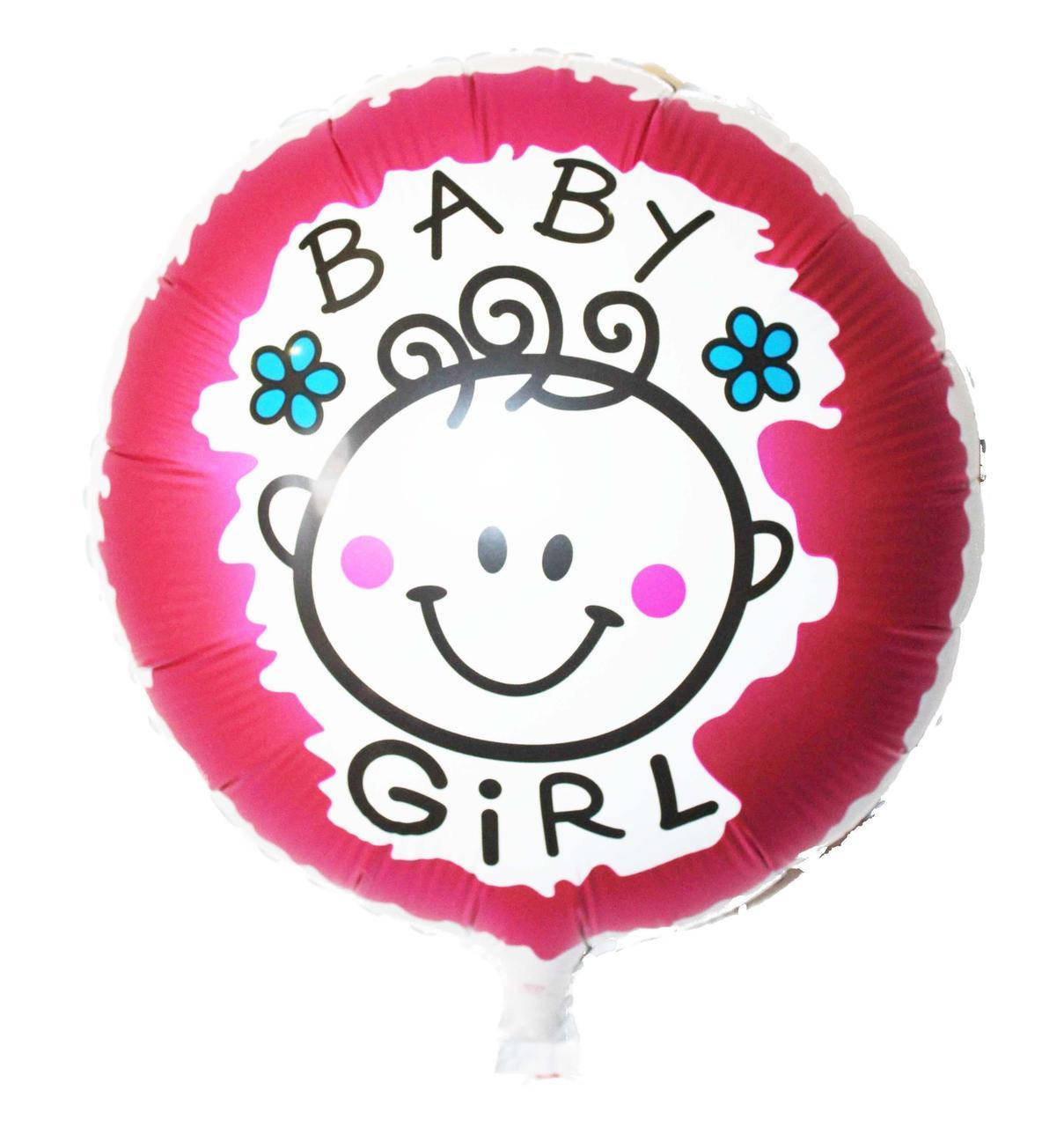 

Коло фольговане 18" Baby Girl, Розовый