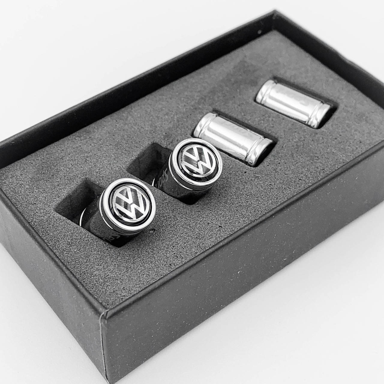 

Защитные колпачки на ниппеля Sport VW (Фольцваген) 4 шт Хром
