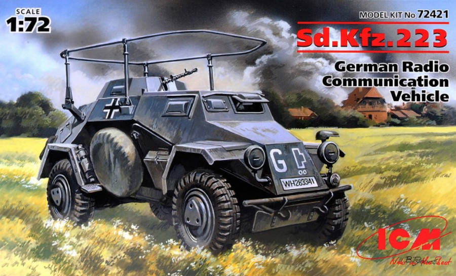 

Сборная пластиковая модель Немецкий бронеавтомобиль радиосвязи Sd.Kfz.223 (ICM72421)