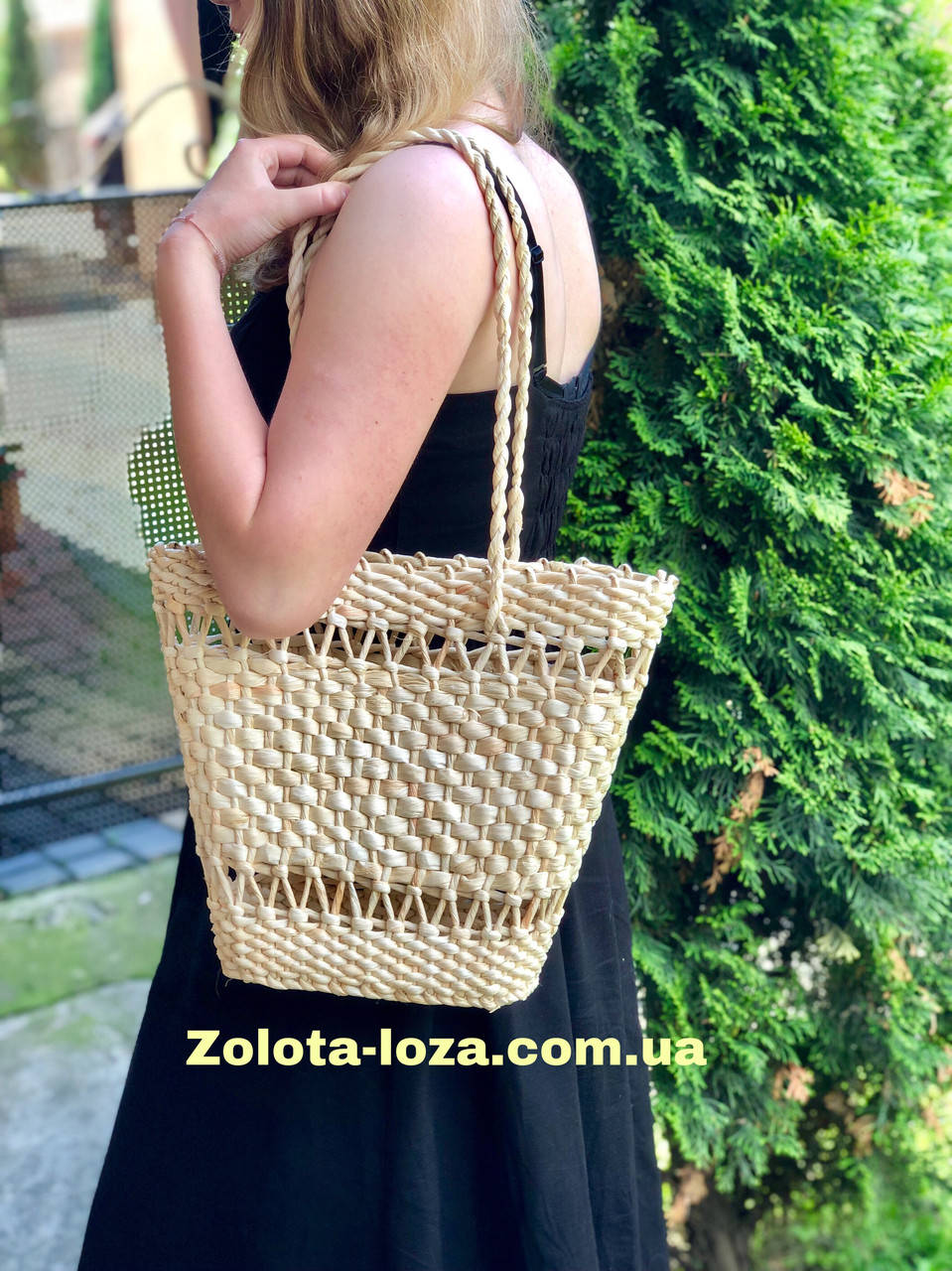 

Плетеная сумка соломенная. Эко изделие! Арт: D3336