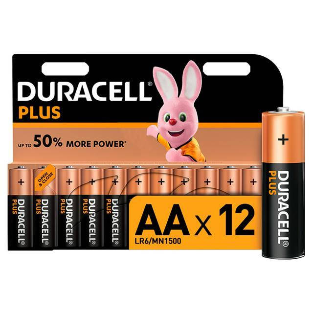 

Батарейки Duracell Plus AA Alkaline 12 шт