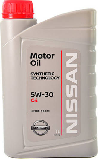 

Моторное масло Nissan Motor Oil C4 ( DPF ) 5W-30 1л (KE90090033) ORG KE90090033
