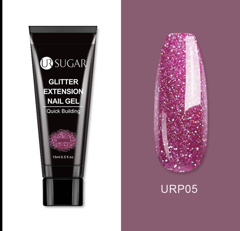 

15мл. UrSugar Полигель Акрил гель, акригель для наращивания и укрепление ногтей. Розовый URP 05